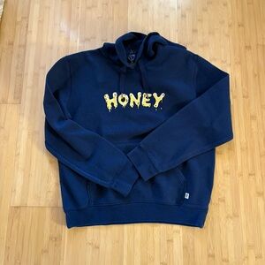 Navy Sky High Farms Hoodie with Honey Graphic Size M